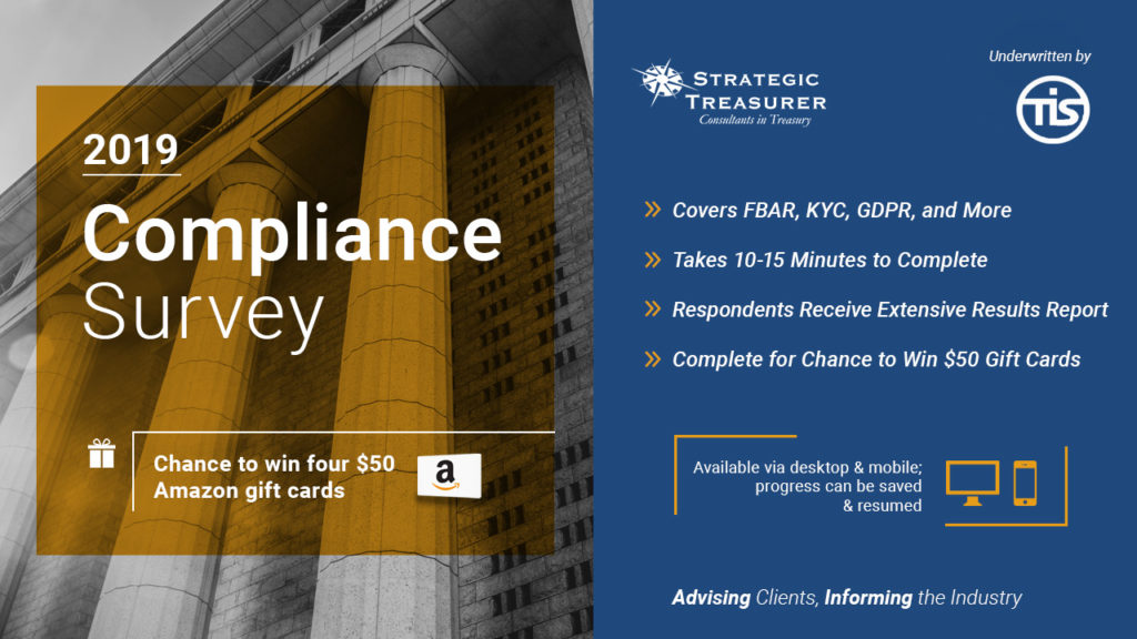 2019 Treasury Compliance Survey - Strategic Treasurer