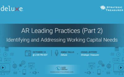 Webinar: AR Leading Practices (Part 2): Identifying and Addressing Working Capital Needs | October 13