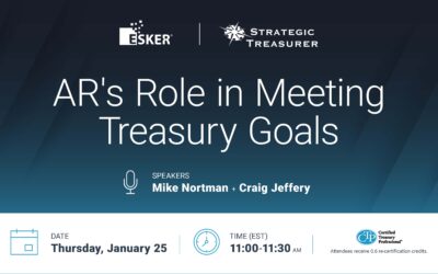 Webinar: AR’s Role in Meeting Treasury Goals | January 25