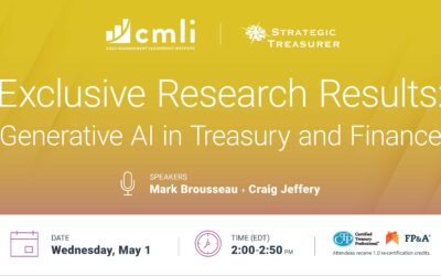 Webinar: Exclusive Research Results: Generative AI in Treasury and Finance | May 1