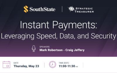 Webinar: Instant Payments: Leveraging Speed, Data, and Security | May 23