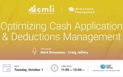 Webinar: Optimizing Cash Application & Deductions Management | October 1