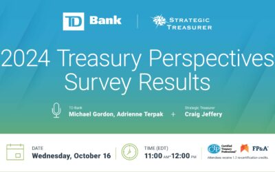 Webinar: 2024 Treasury Perspectives Survey Results | October 16