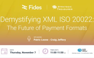 Webinar: Demystifying XML ISO 20022: The Future of Payment Formats | November 7