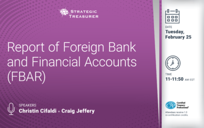 Webinar: Report of Foreign Bank and Financial Accounts (FBAR) | February 25