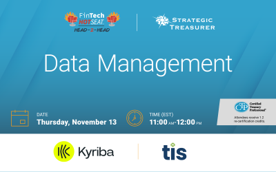 Fintech Hotseat Head-2-Head: Data Management | November 13