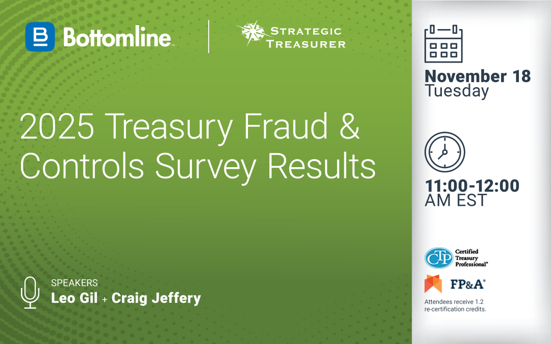 Webinar: 2025 Treasury Fraud & Controls Survey Results | November 18