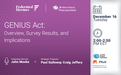 Webinar: GENIUS Act: Overview, Survey Results, and Implications | December 16