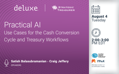 Webinar: Practical AI: Use Cases for the Cash Conversion Cycle and Treasury Workflows | August 4