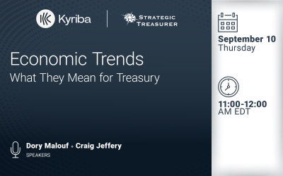 Webinar: Economic Trends: What They Mean for Treasury | September 10