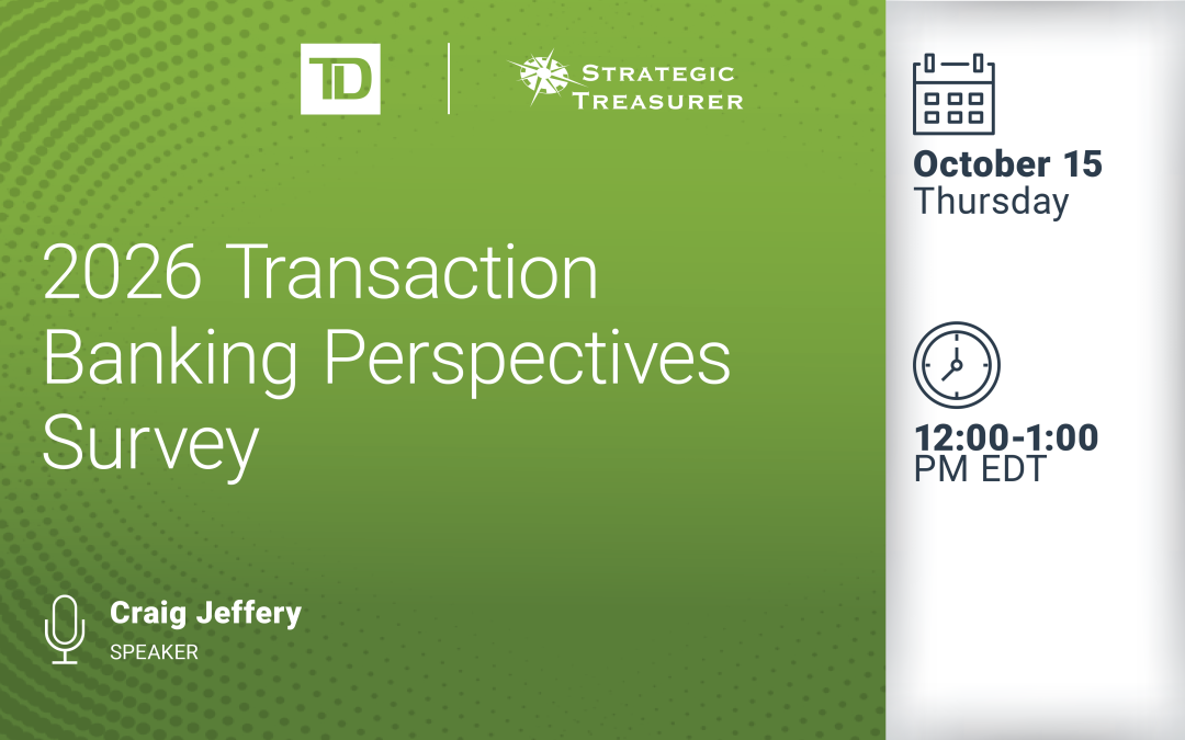 Webinar: 2026 Transaction Banking Perspectives Survey | October 15