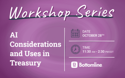 Workshop: AI Considerations and Uses in Treasury | October 28