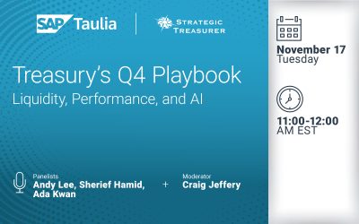 Webinar: Treasury’s Q4 Playbook: Liquidity, Performance, and AI | November 17