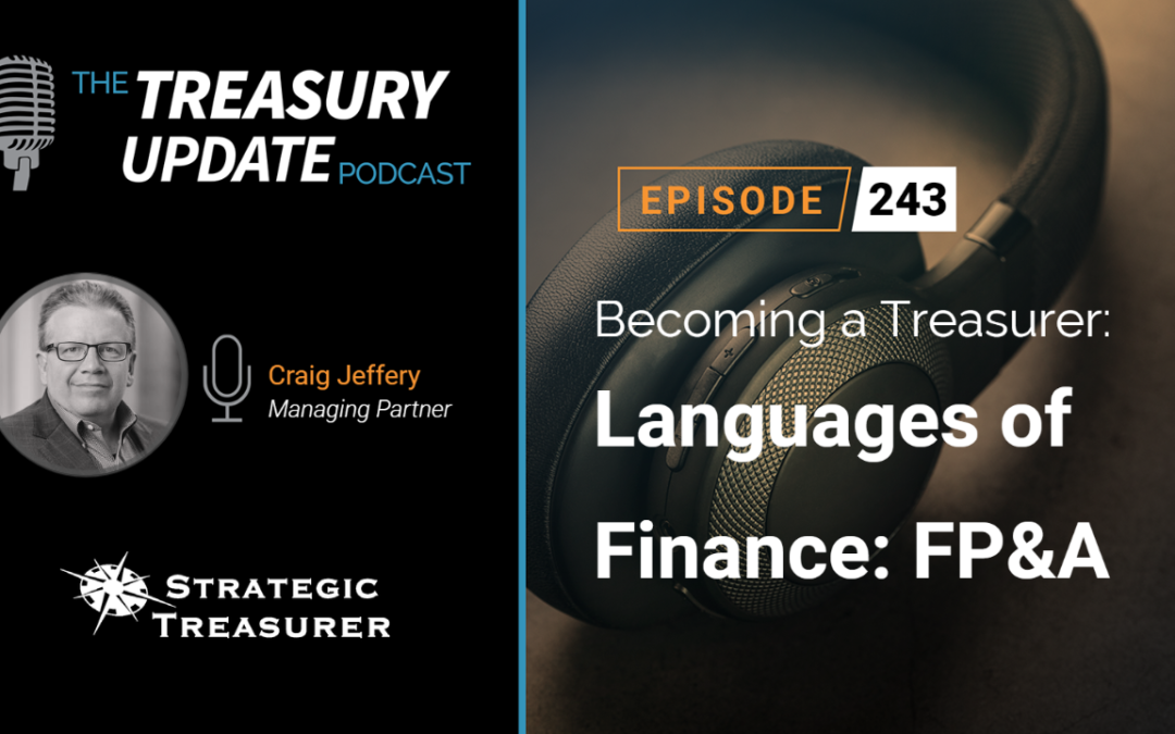 #243 – Becoming a Treasurer Series, Part 24: Languages of Finance: FP&A