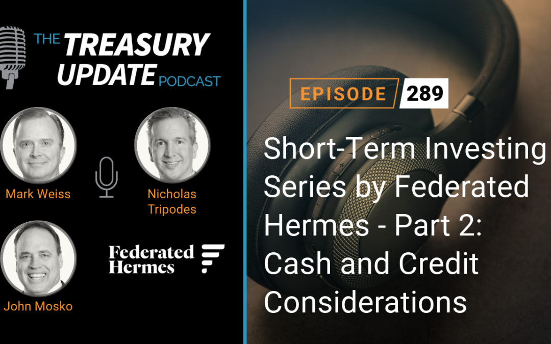 #289 – Short-Term Investing Series by Federated Hermes – Part 2: Cash and Credit Considerations