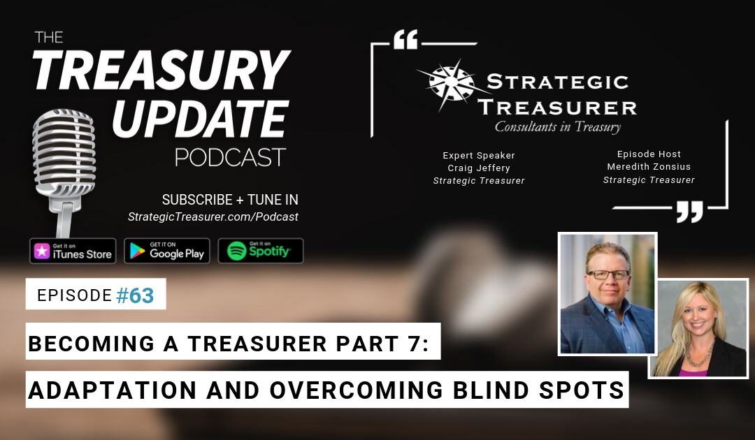 #63 – Becoming a Treasurer, Part 7: Adaptation and Overcoming Blind Spots
