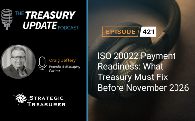 #421 – ISO 20022 Payment Readiness: What Treasury Must Fix Before November 2026