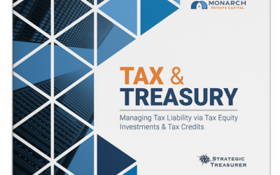 Tax & Treasury – Managing Tax Liability via Tax Equity Investments and Tax Credits