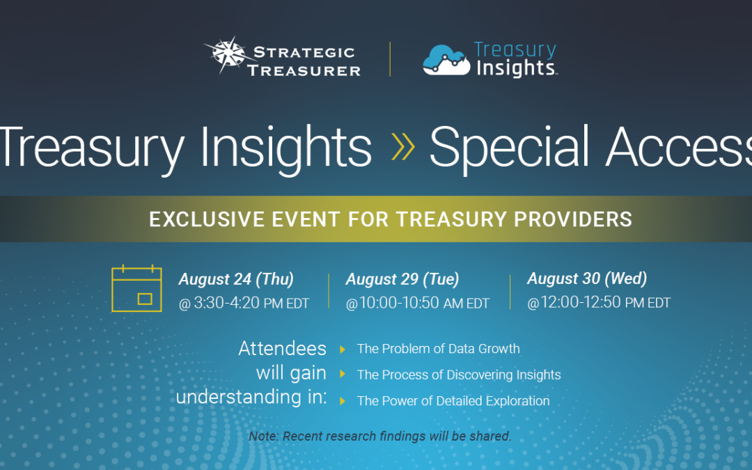 Webinar: Treasury Insights » Special Access to Providers