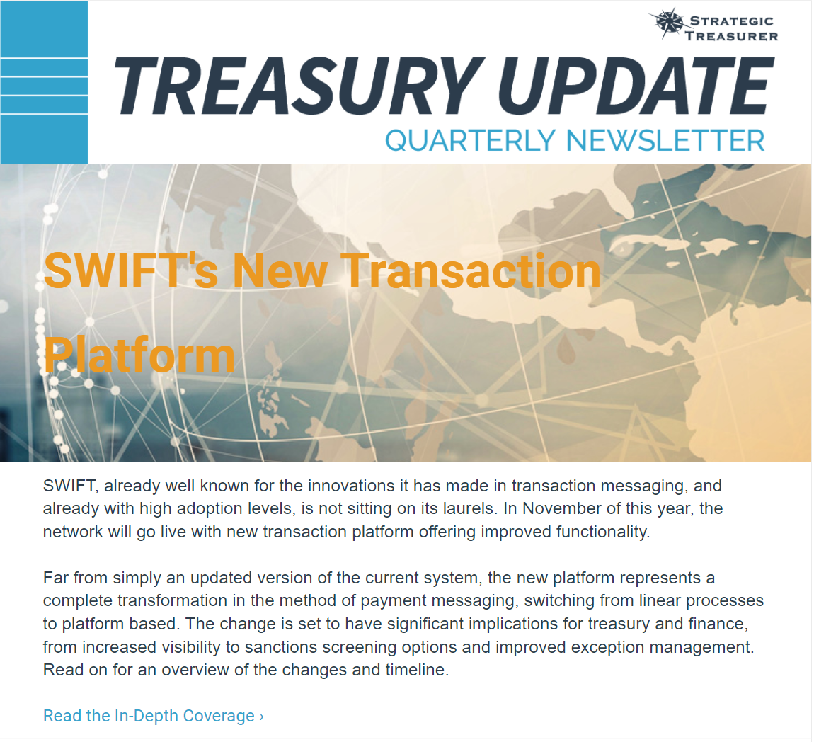 Treasury Update Newsletter, 2021 Q1