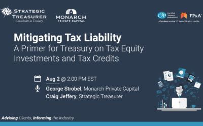 Mitigating Tax Liability: A Primer for Treasury on Tax Equity Investments and Tax Credits